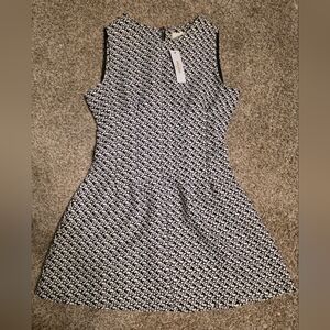 Sans Souci Black and White Geometric Mini Dress